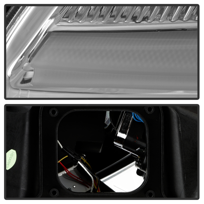 Chevrolet Corvette C6 Headlight Set - SPYDER - Sequential LED Turn Signal - Chrome - `05-`13