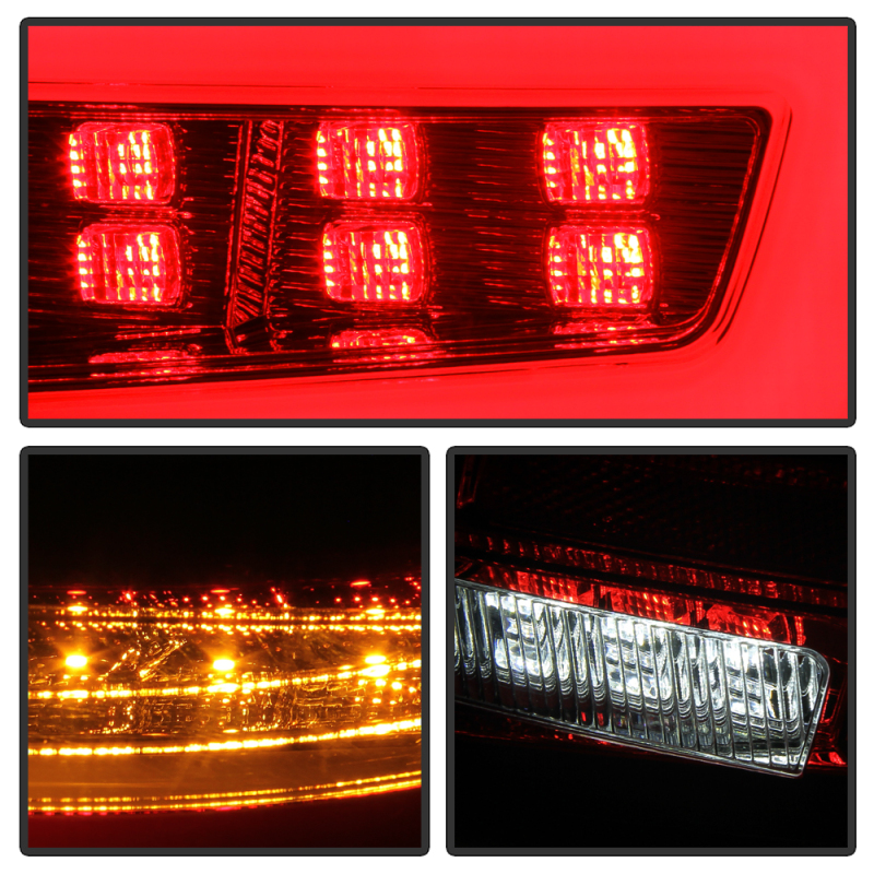 Subaru Impreza Tail Lights - SPYDER - LED - Red Clear - `08-`11