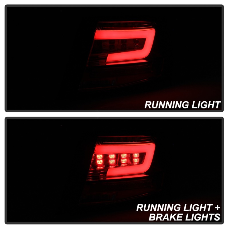 Subaru Impreza Tail Lights - SPYDER - LED - Red Clear - `08-`11