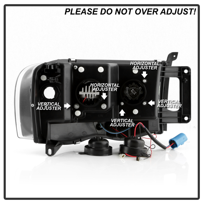 Dodge Ram 3500 Headlights - SPYDER - Spyder Platinum Series High-Power LED Module - Black - `03-`05