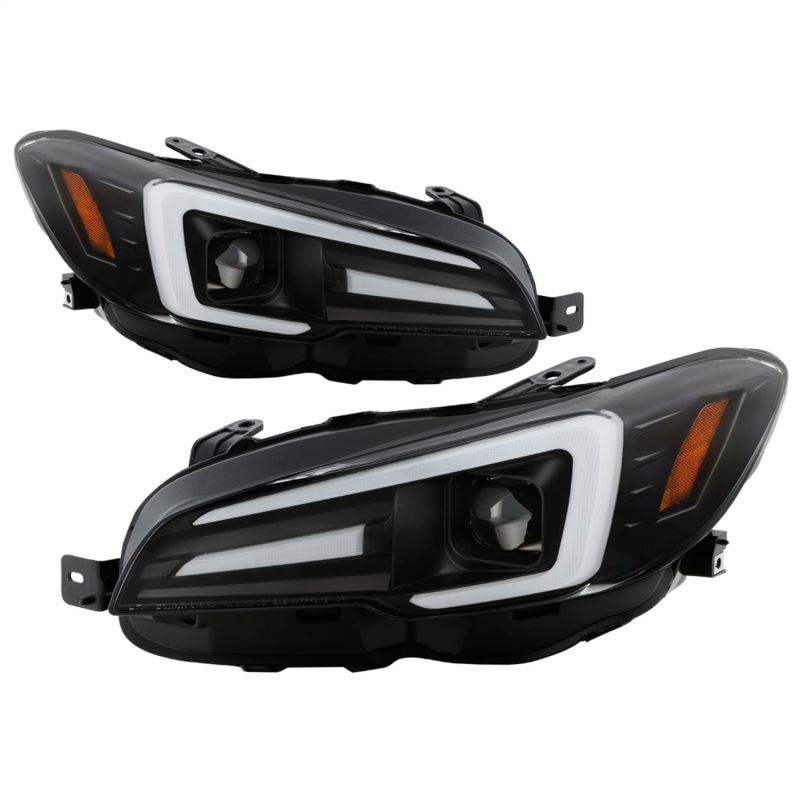Subaru Impreza Headlights - SPYDER - Spyder Signature Series, Halogen Model, Projector Headlights - Black - `15-`20