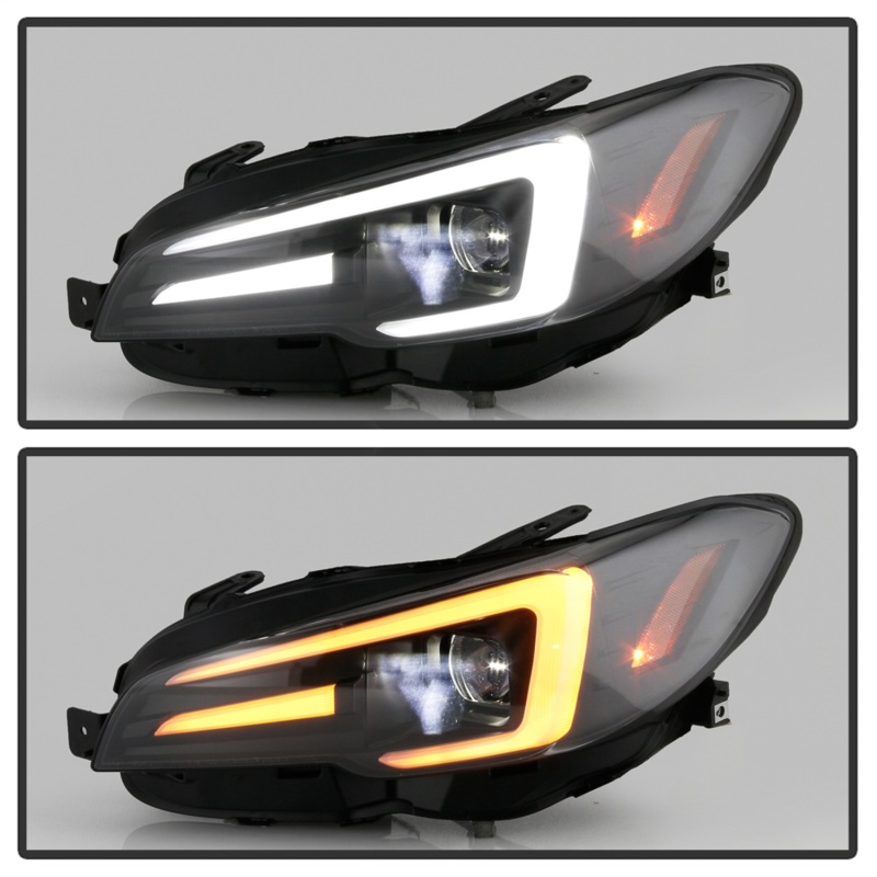 Subaru Impreza Headlights - SPYDER - Apex Series Projector + High-Power LED Module - Black - `15-`20