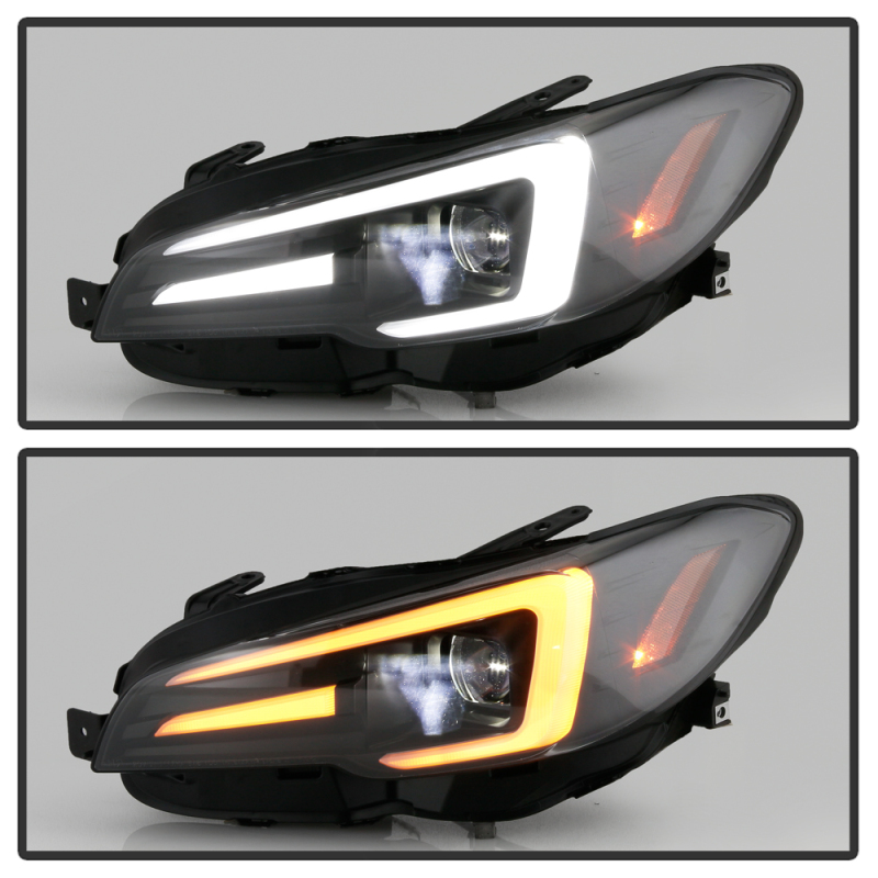 Subaru Impreza Headlights - SPYDER - Apex Series Projector + High-Power LED Module - Black - `15-`20