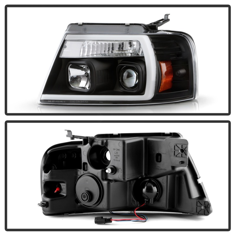 Ford F-150 Headlights - SPYDER - Spyder Platinum Series, High-Power LED Module (Low Beam), Projector - Black - `04-`08