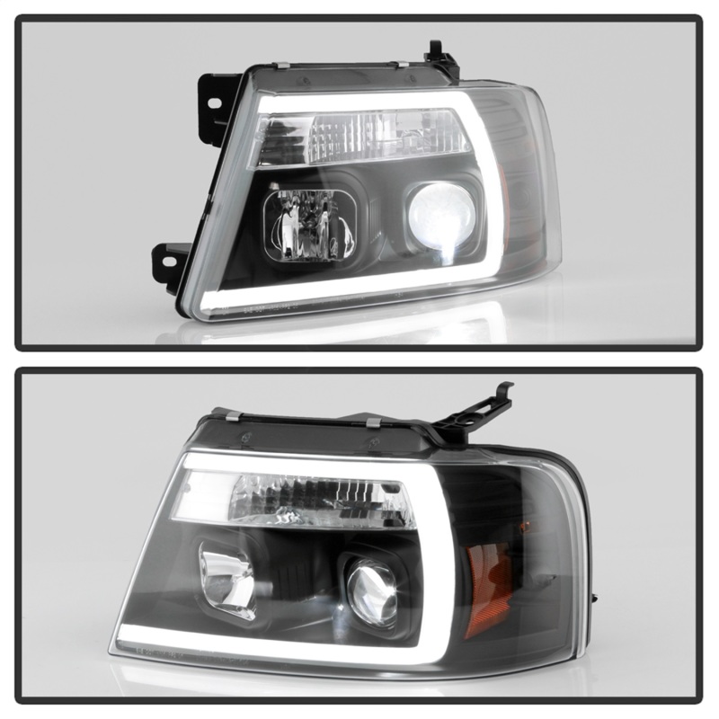 Ford F-150 Headlights - SPYDER - Spyder Platinum Series, High-Power LED Module (Low Beam), Projector - Black - `04-`08