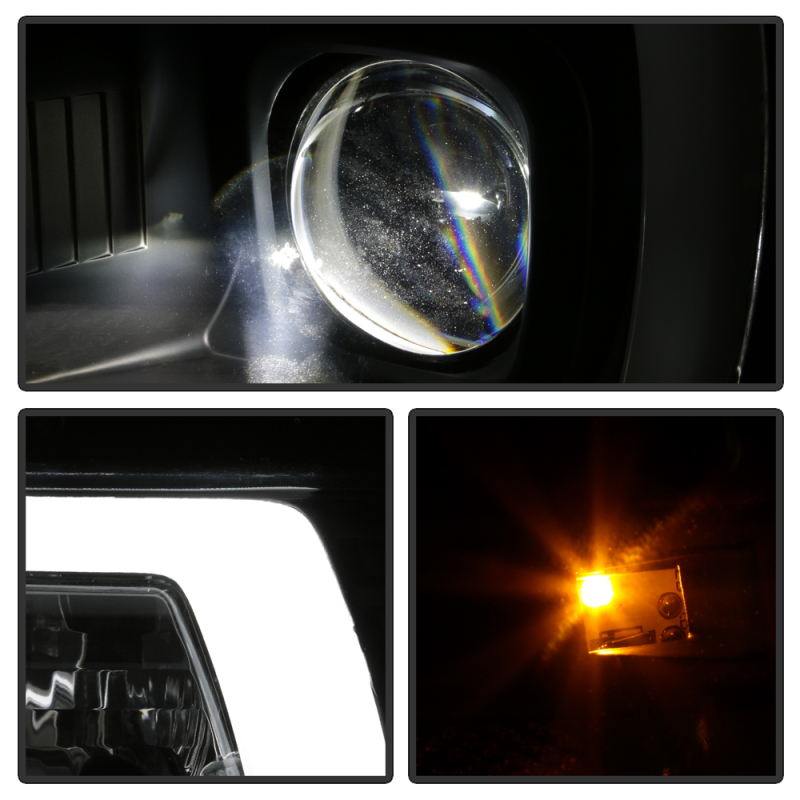 Ford F-150 Headlights - SPYDER - Spyder Platinum Series, High-Power LED Module (Low Beam), Projector - Black - `04-`08