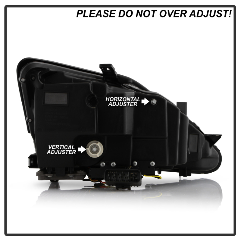 Lexus IS 250 Headlights - SPYDER - High-Power LED, Halogen Model, APEX Series - Black - `06-`10