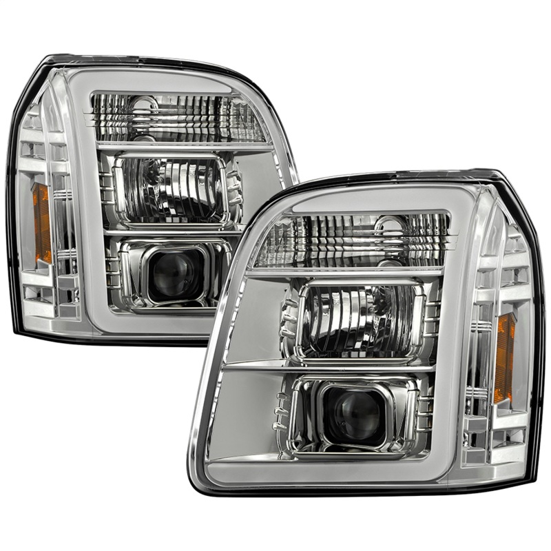 GMC Yukon XL Headlights - SPYDER - Version 2 Projector Headlights - Chrome - `07-`14