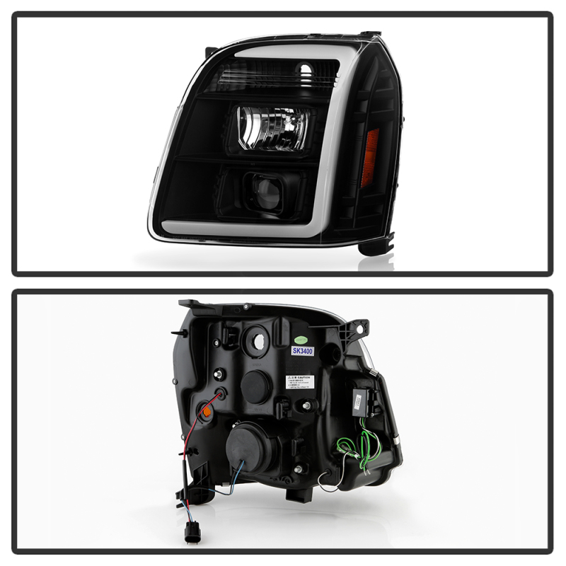 GMC Yukon Denali Headlights - SPYDER - Version 2 Projector Headlights - Black - `07-`14