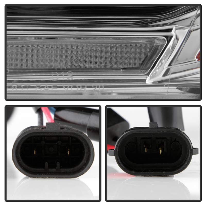 Dodge Durango Projector Headlights - SPYDER - Spyder Signature Series - Chrome - `11-`13