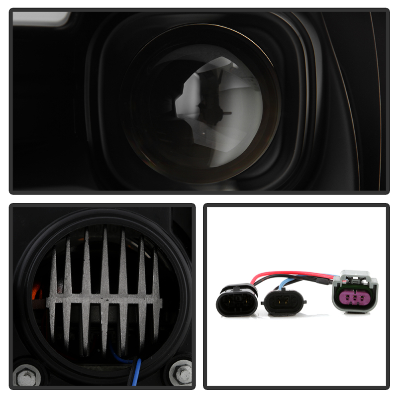 Dodge Ram 2500 Headlights - SPYDER - Spyder Platinum Series with High-Power LED Module (Low Beam) - Black - `09-`18