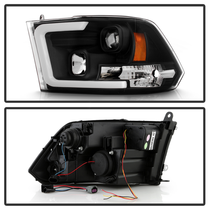 Dodge Ram 2500 Headlights - SPYDER - Spyder Platinum Series with High-Power LED Module (Low Beam) - Black - `09-`18