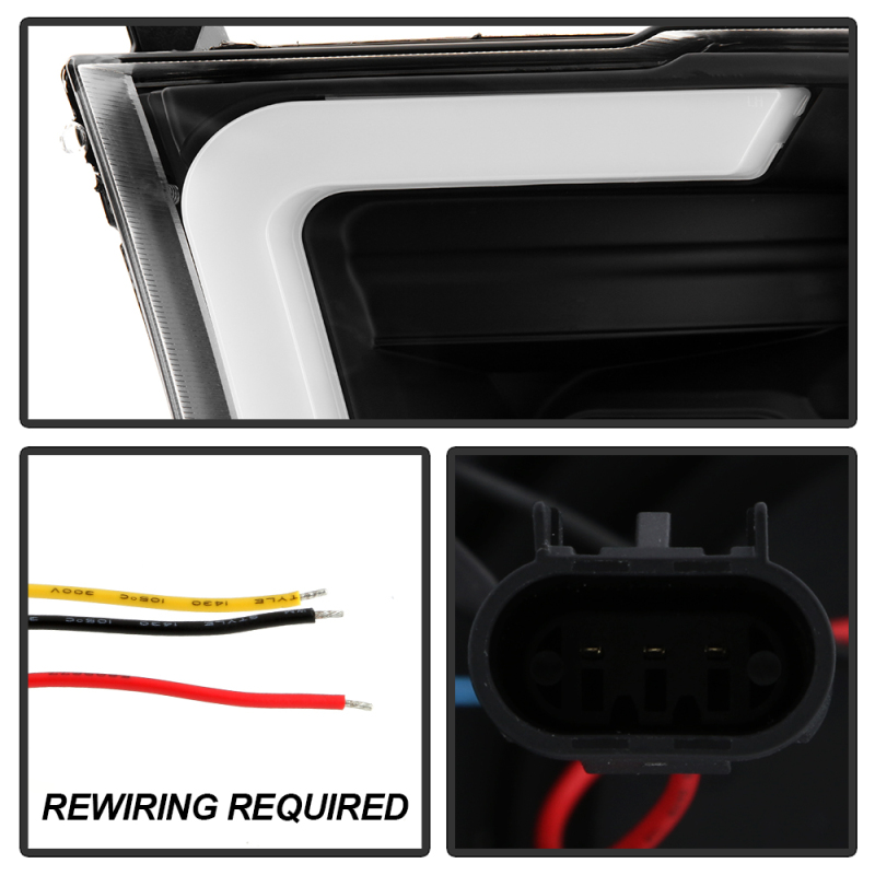 Dodge Ram 3500 Headlights - SPYDER - Spyder Platinum Series with High-Power LED Module (Low Beam) - Black - `09-`18