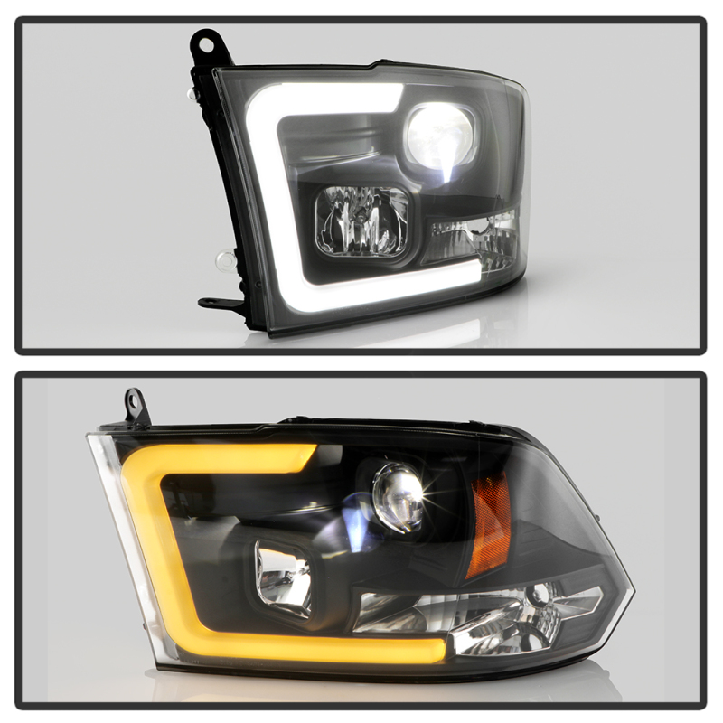 Dodge Ram 3500 Headlights - SPYDER - Spyder Platinum Series with High-Power LED Module (Low Beam) - Black - `09-`18
