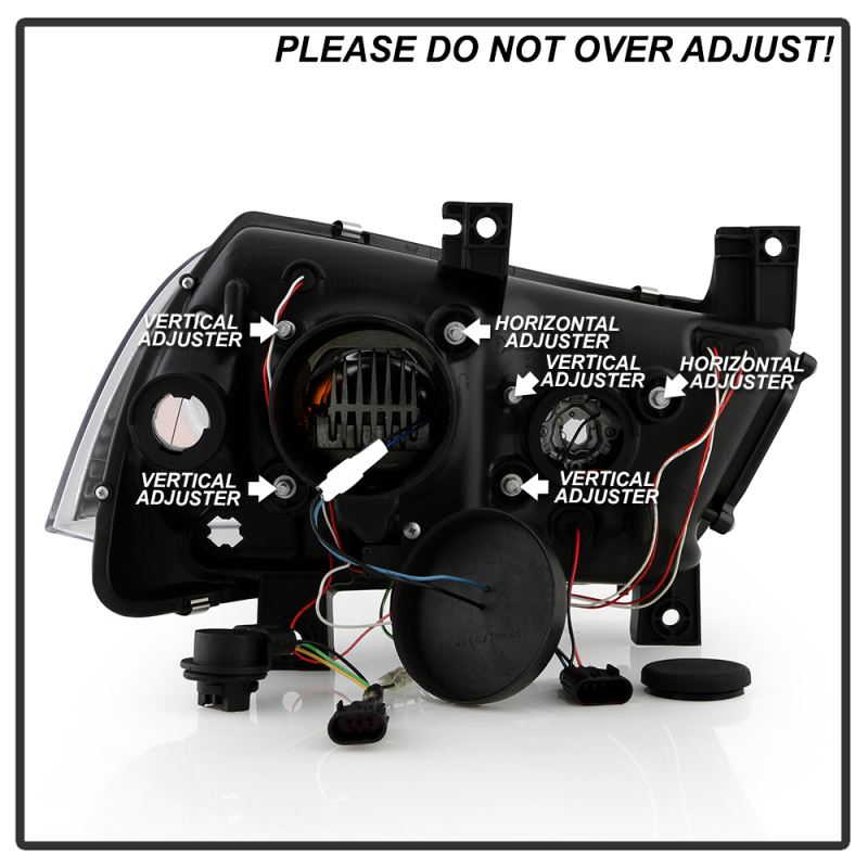 Dodge Charger Headlights - SPYDER - Platinum Series High-Power LED Module - Black - `11-`14