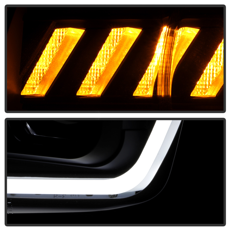 Chevrolet Camaro Headlights - SPYDER - Sequential LED Switchback Turn Signal Lights - Black - `10-`13