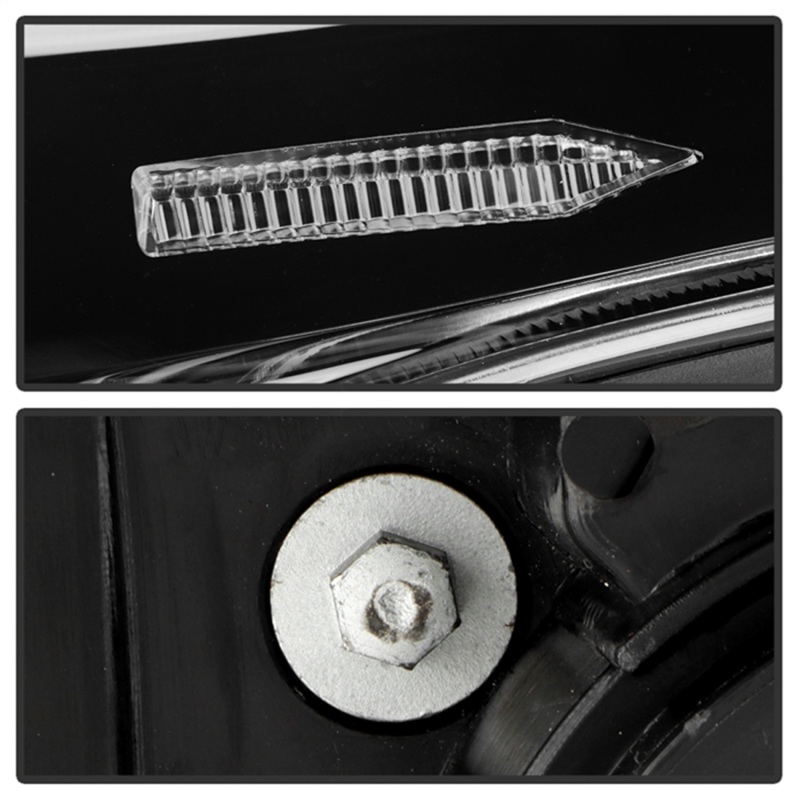 GMC Yukon Projector Headlights - SPYDER - Halogen Model + Sequential Switchback Turn Signal + Greeting Light Animation - Black - `15-`20