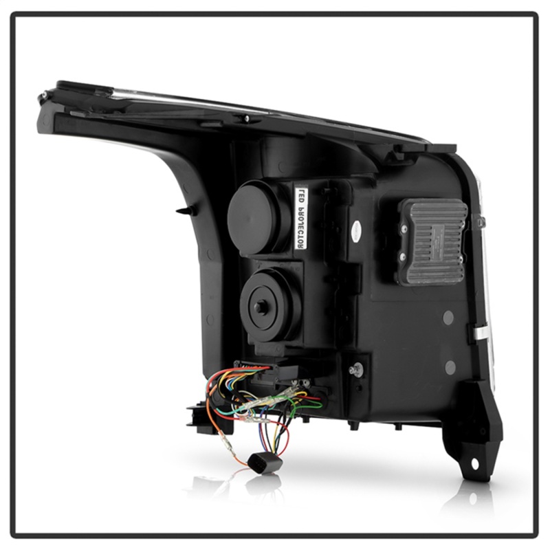 GMC Yukon Headlights - SPYDER - High-Power LED Module - Black - `15-`20