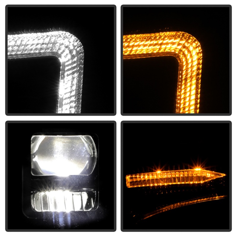 GMC Yukon Headlights - SPYDER - High-Power LED Module - Black - `15-`20