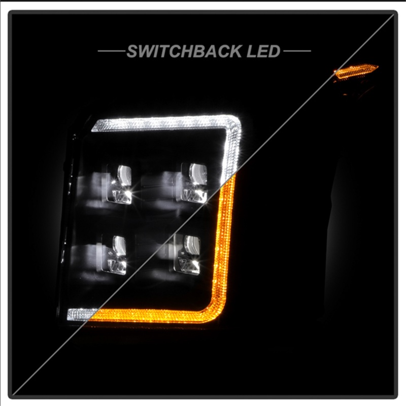 GMC Yukon Headlights - SPYDER - High-Power LED Module - Black - `15-`20