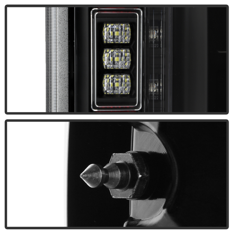 Ford F150 LED Tail Lights - SPYDER - Full LED w/ Blind Spot Sensor - Black - `21-`23