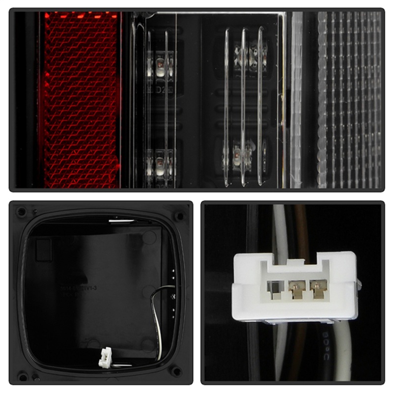 Ford F150 LED Tail Lights - SPYDER - Full LED w/ Blind Spot Sensor - Black - `21-`23