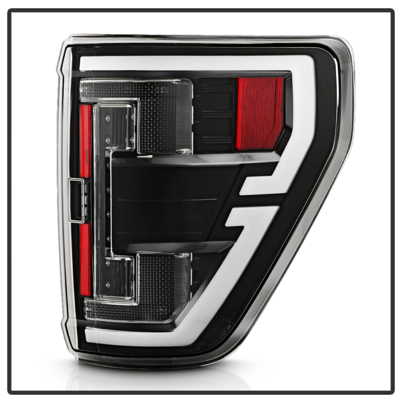 Ford F150 LED Tail Lights - SPYDER - Full LED w/ Blind Spot Sensor - Black - `21-`23