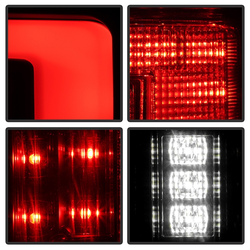 Ford F150 LED Tail Lights - SPYDER - Full LED w/ Blind Spot Sensor - Black - `21-`23