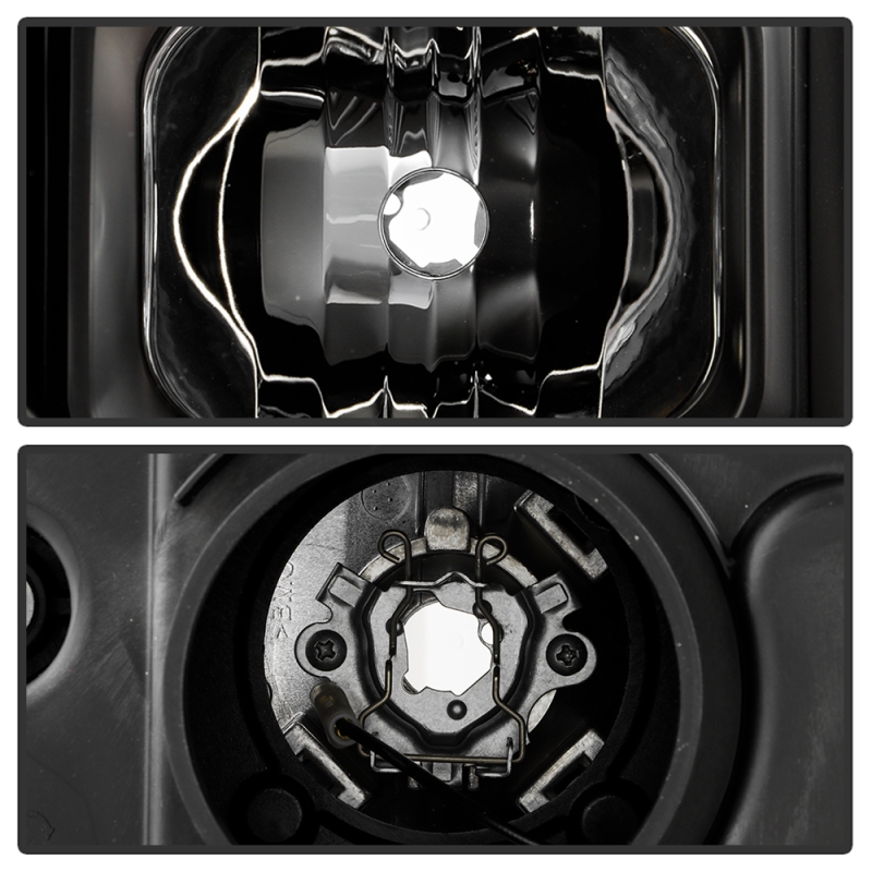 Chevrolet Silverado 2500 Headlights - SPYDER - LED Light Bar Projector, Sequential LED Turn Signal - Black - `20-`23