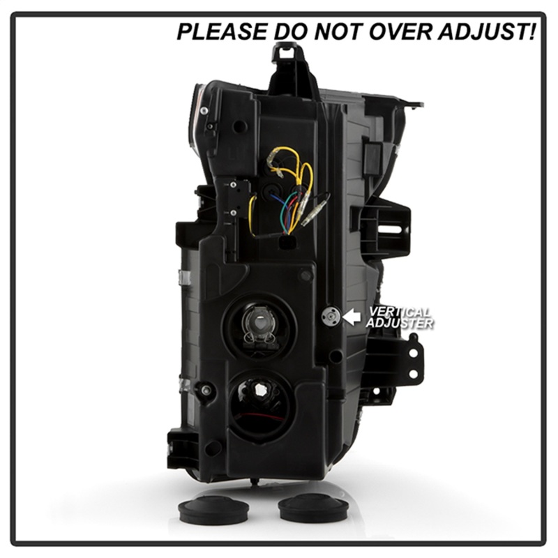 Chevrolet Silverado 3500 Headlights - SPYDER - LED Light Bar Projector, Sequential LED Turn Signal - Black - `20-`23