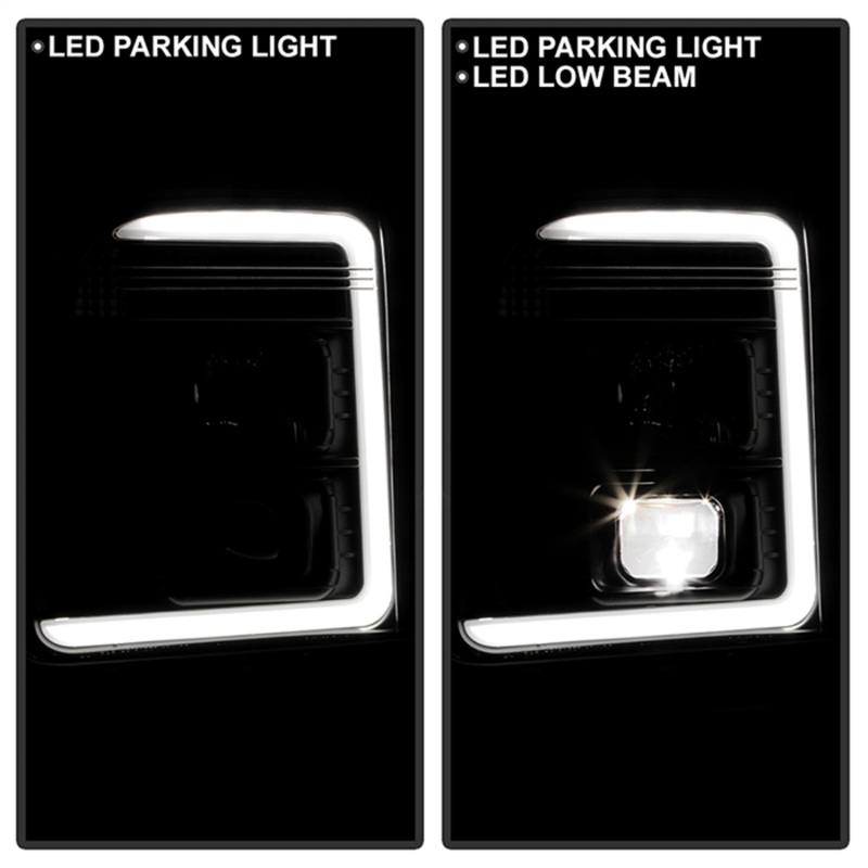 GMC Yukon Headlights - SPYDER - Spyder Platinum, Version 2 High-Power LED Module, Projector - Black - `07-`14