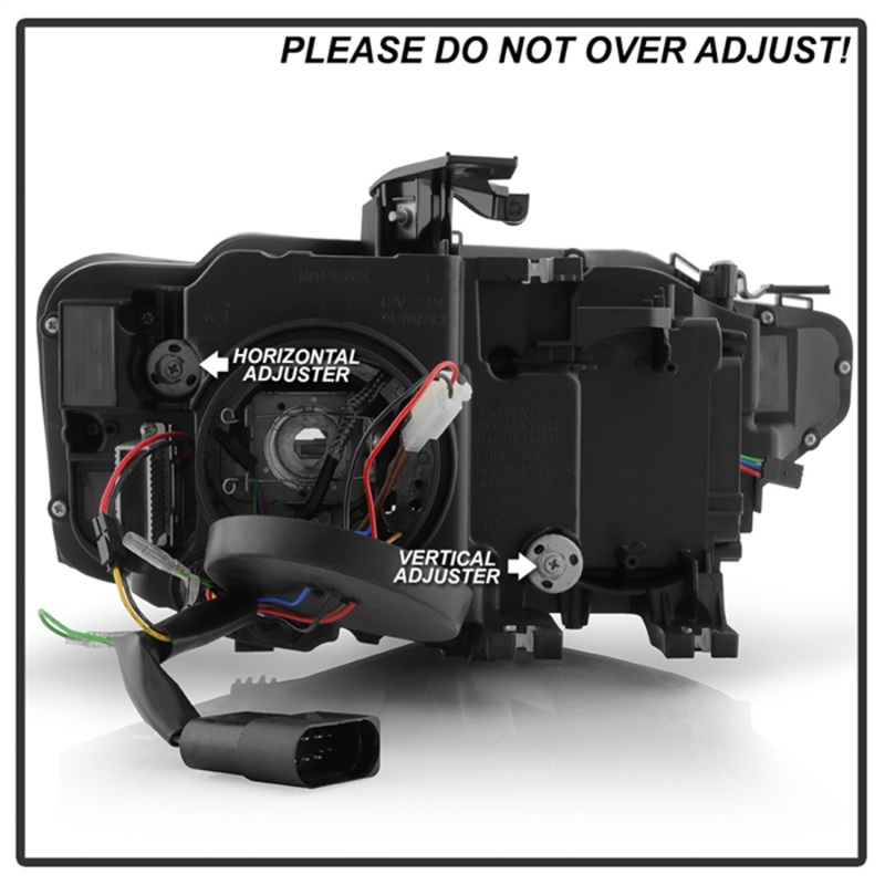 Audi A5 Projector Headlights - SPYDER - HID Model Only - Black - `13-`17