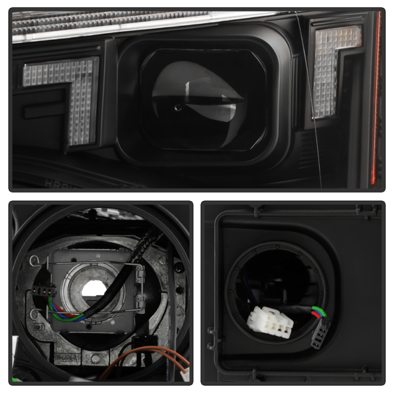 Audi A5 Projector Headlights - SPYDER - HID Model Only - Black - `13-`17