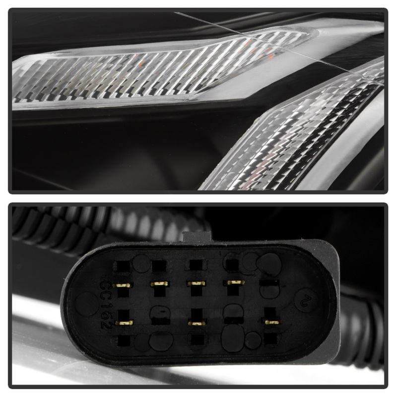 Volkswagen Golf MK7.5 Headlights - SPYDER - Projector, Spyder Signature Series - Black - `18-`21