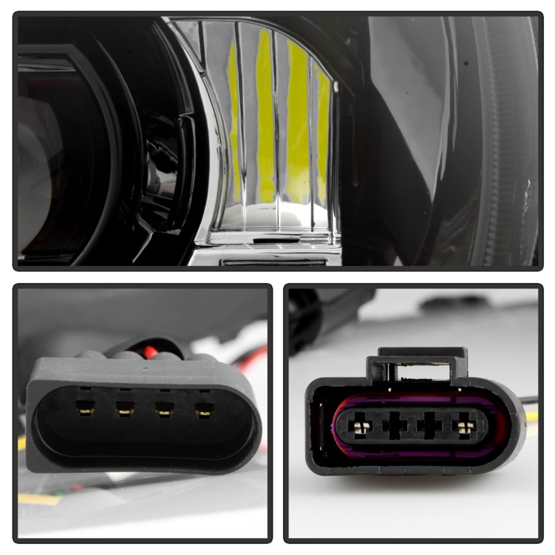 Porsche Cayenne Headlights - SPYDER - High-Power LED - Black - `11-`14