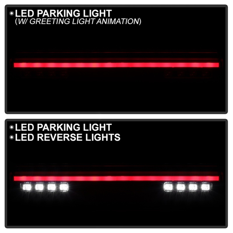 Toyota GR86 LED Tail Lights - Rear - SPYDER - Black - `22-`24