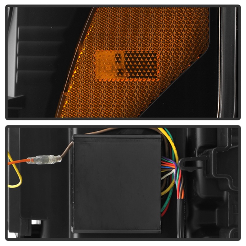 Ford F-250 Headlights - SPYDER - APEX Series Projector - Black - `17-`19