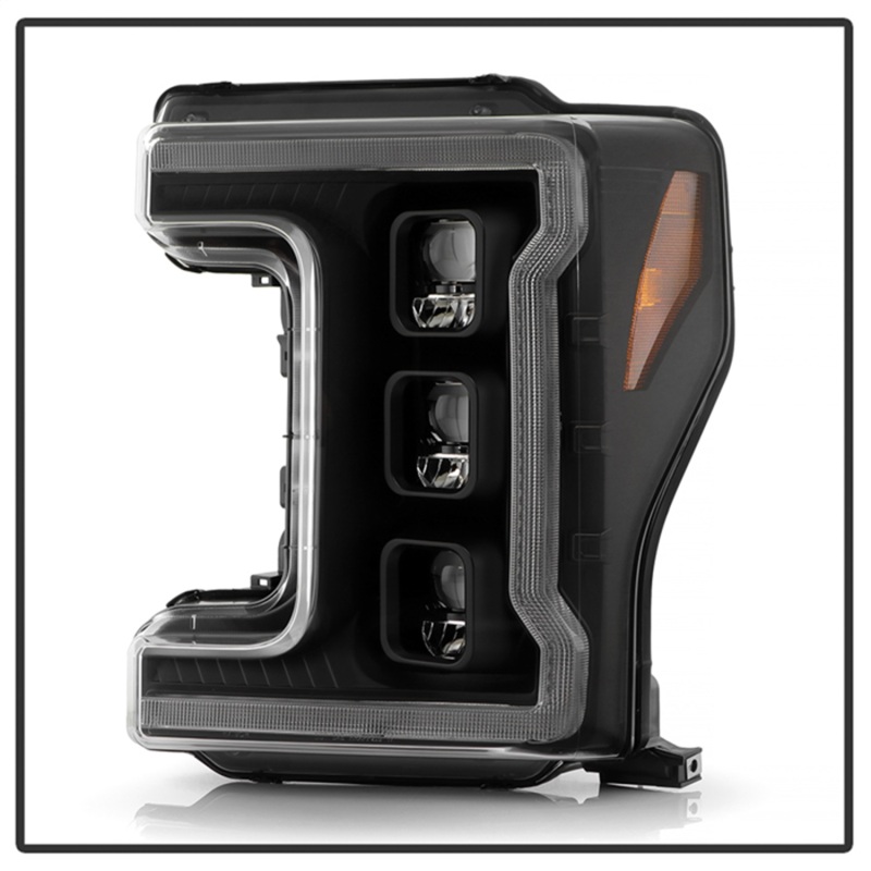 Ford F-250 Headlights - SPYDER - APEX Series Projector - Black - `17-`19