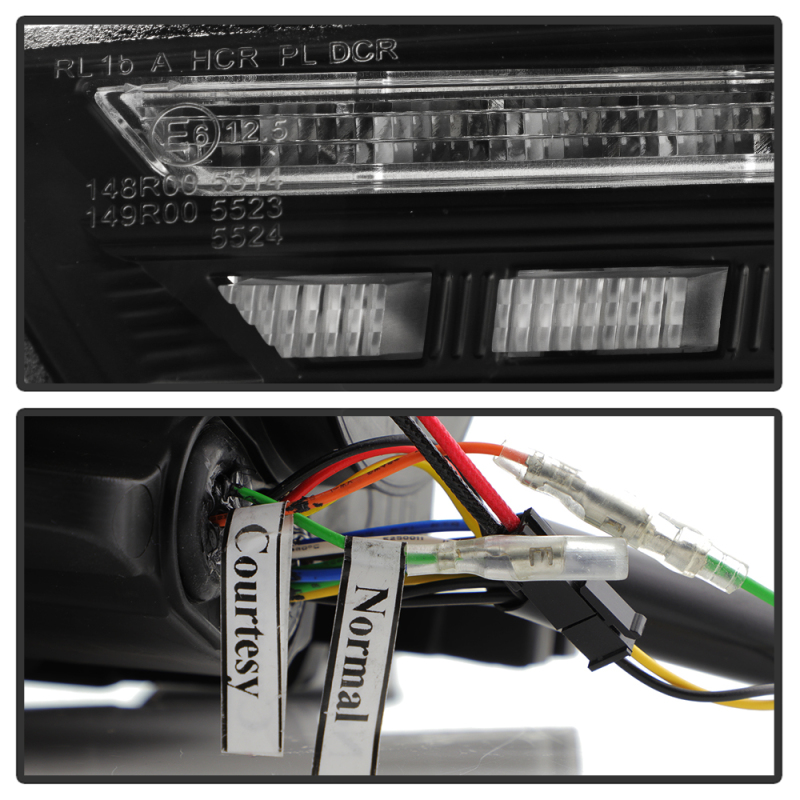 Audi A5 Headlights - SPYDER - High-Power LED Module - Black - `13-`17