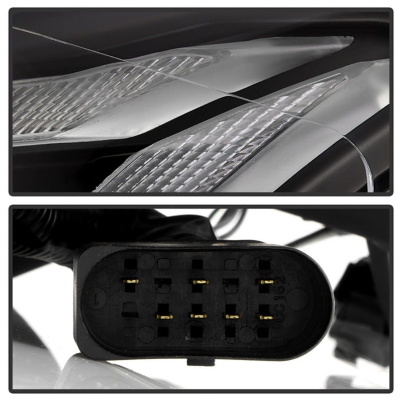 Volkswagen Golf Headlights - SPYDER - APEX Series, High-Power LED - Black - `18-`21