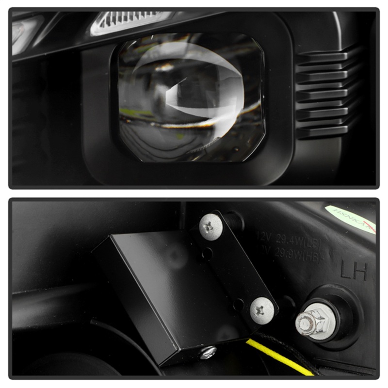 Volkswagen Golf Headlights - SPYDER - APEX Series, High-Power LED - Black - `18-`21
