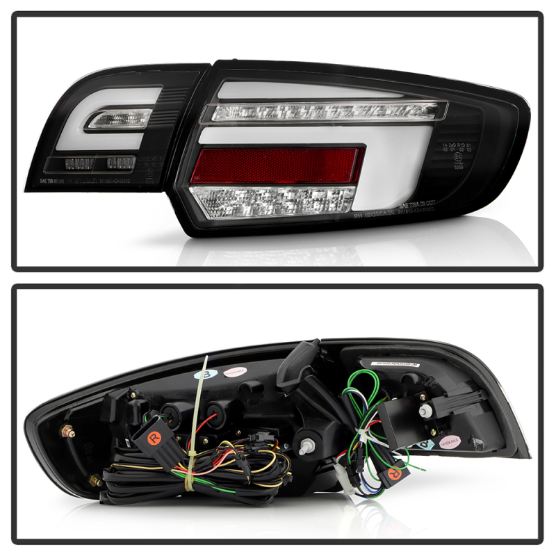 Audi A3 LED Tail Lights - SPYDER - Full LED - Black - `03-`08
