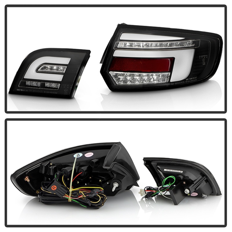 Audi A3 LED Tail Lights - SPYDER - Full LED - Black - `03-`08