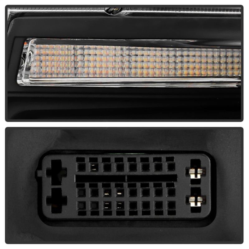 Jeep Grand Cherokee Headlights - SPYDER - High-Power LED, APEX Series, Projector, Factory HID - Black - `14-`21