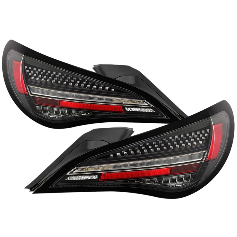 Mercedes-Benz CLA LED Tail Lights - SPYDER - Sequential LED Turn Signal Lights - Black - `14-`19
