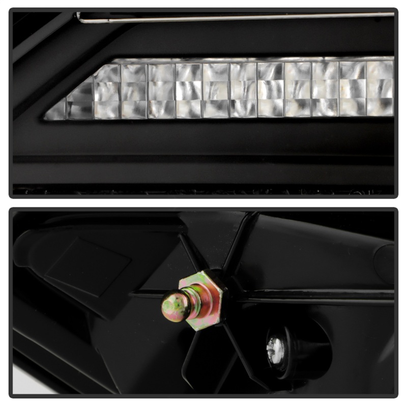 Mercedes-Benz CLA LED Tail Lights - SPYDER - Sequential LED Turn Signal Lights - Black - `14-`19