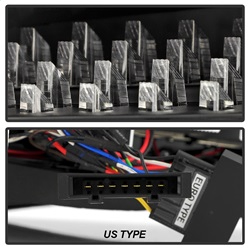 Mercedes-Benz CLA LED Tail Lights - SPYDER - Sequential LED Turn Signal Lights - Black - `14-`19