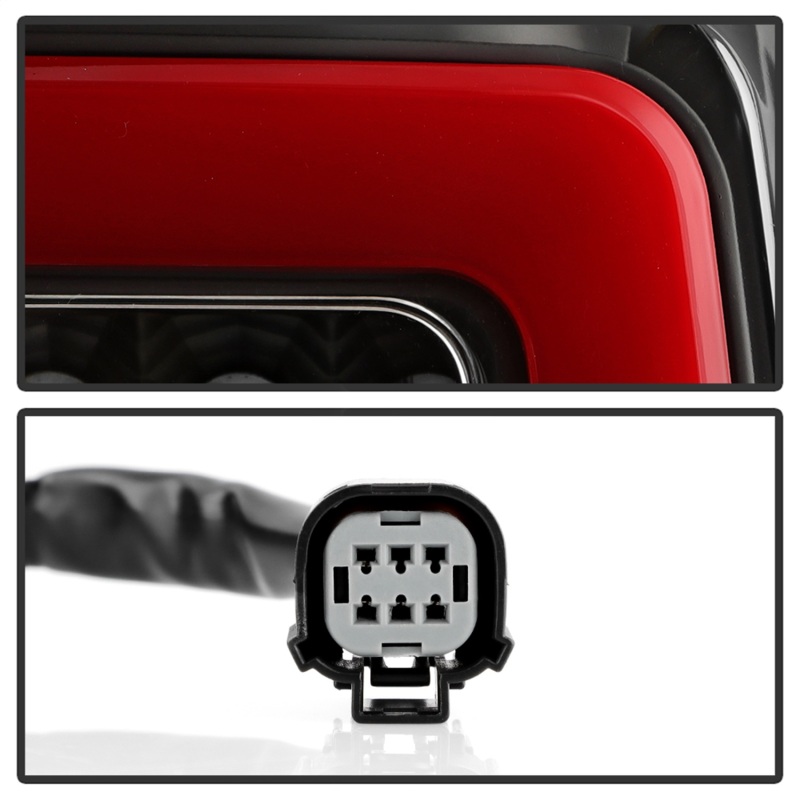 Chevrolet Colorado LED Tail Lights - SPYDER - Red Light Bar - Black - `15-`22