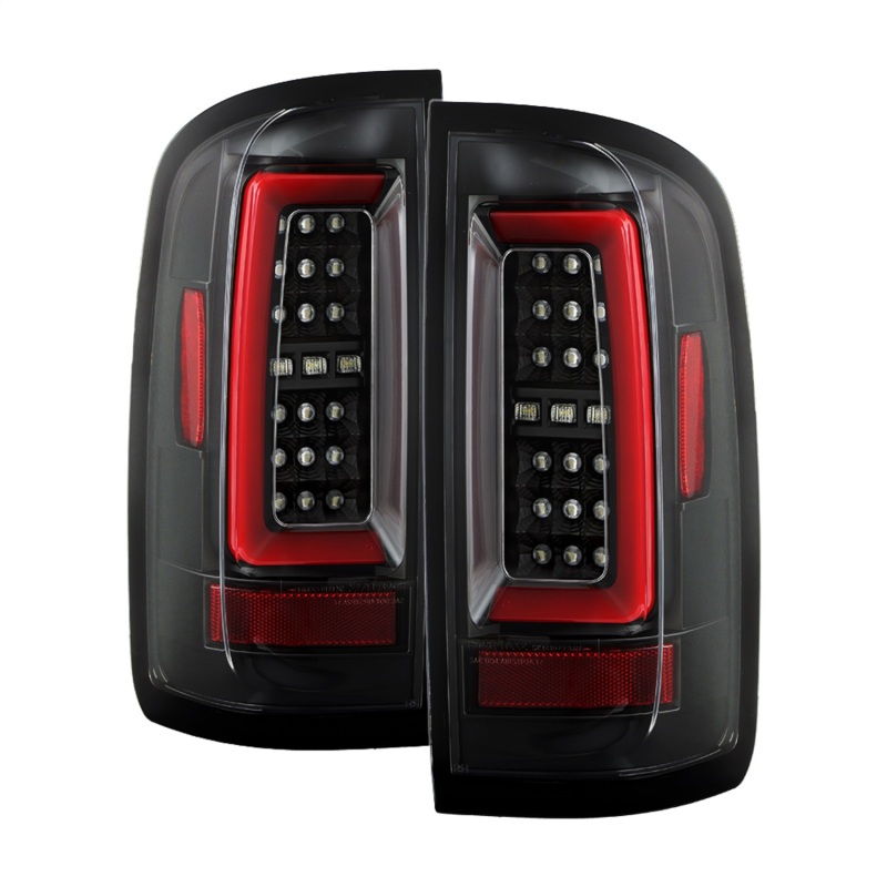 GMC Canyon LED Tail Lights - SPYDER - Red Light Bar - Black - `15-`19