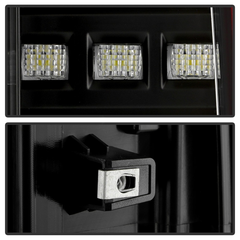 GMC Canyon LED Tail Lights - SPYDER - Red Light Bar - Black - `15-`19